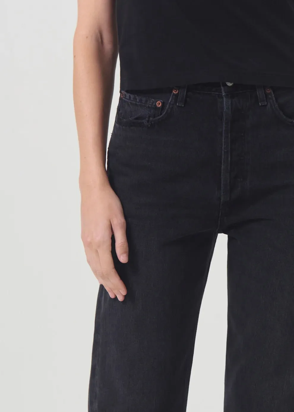 90's Crop Pant (Organic Cotton) - Tar