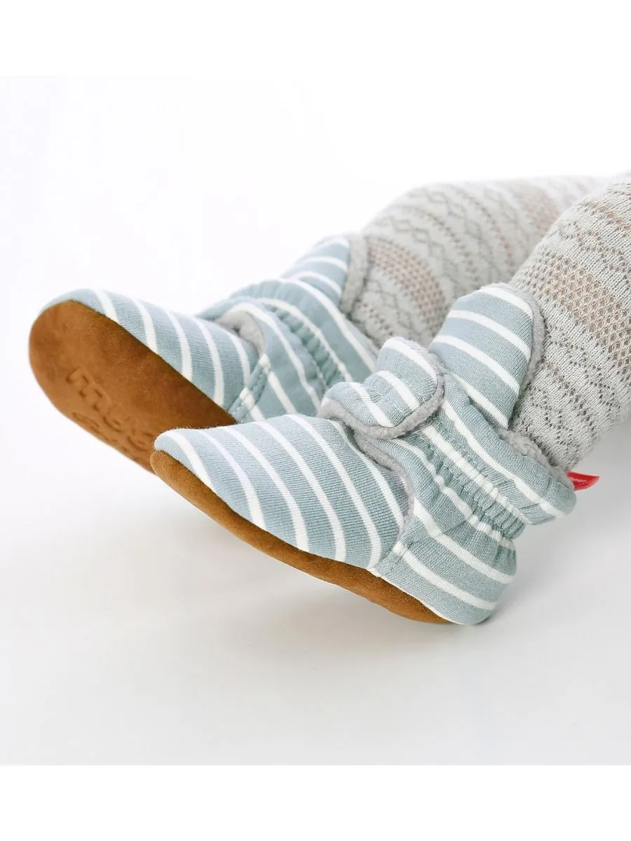 Adorable Baby Stripe Furry Pre-walker Shoes