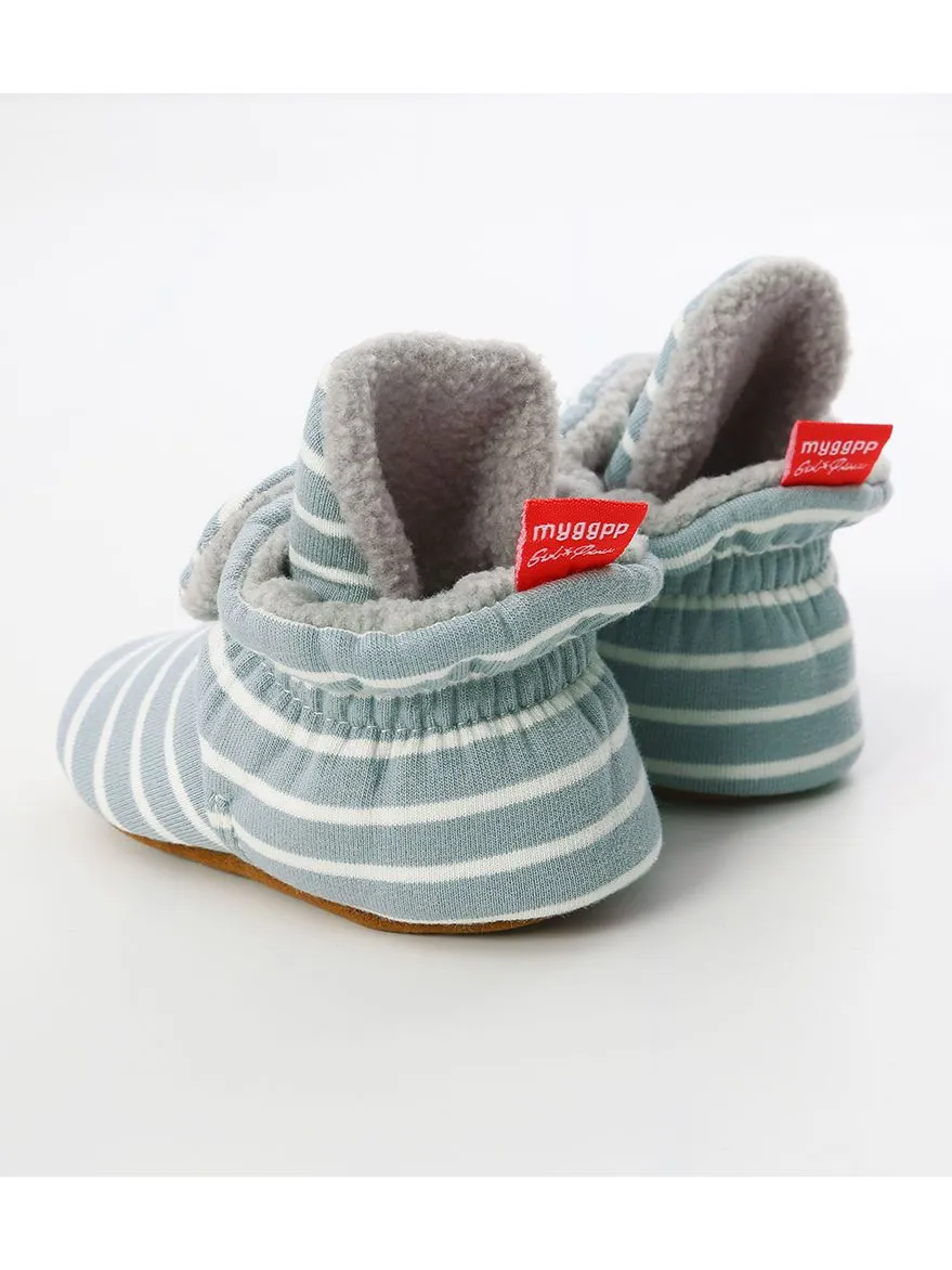 Adorable Baby Stripe Furry Pre-walker Shoes