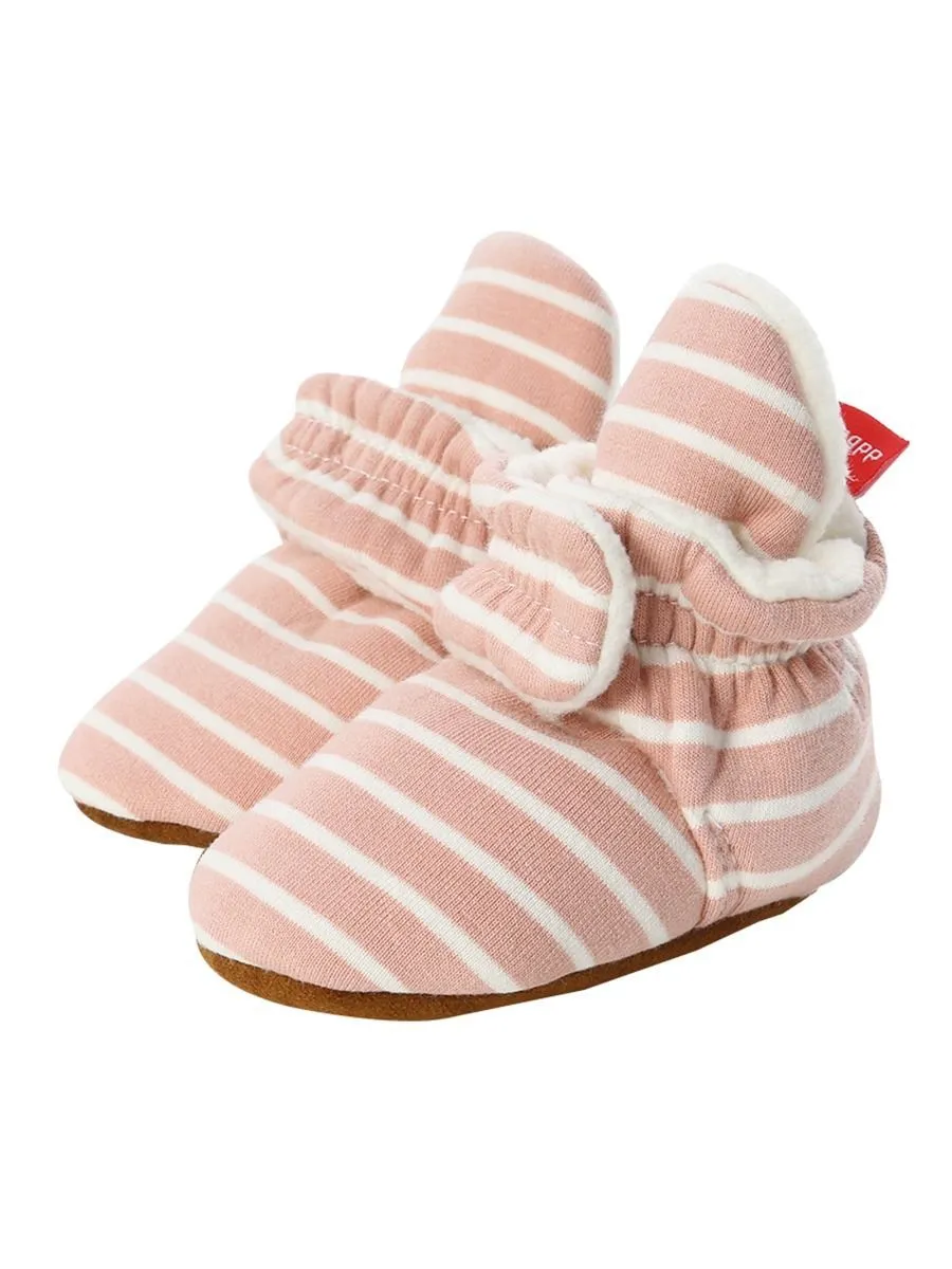 Adorable Baby Stripe Furry Pre-walker Shoes