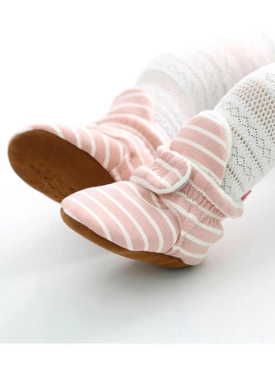 Adorable Baby Stripe Furry Pre-walker Shoes