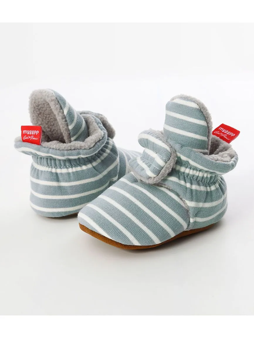 Adorable Baby Stripe Furry Pre-walker Shoes