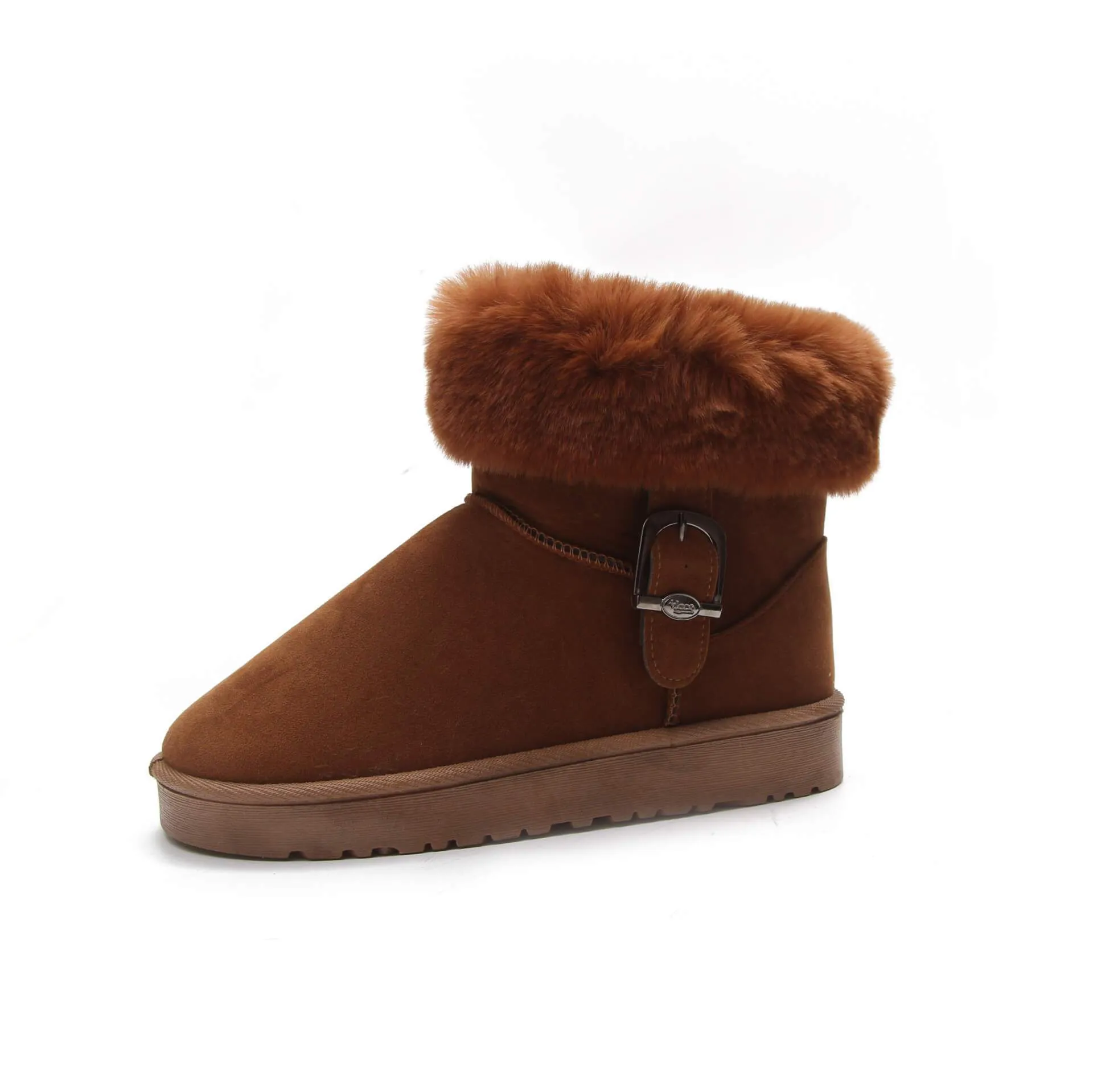 Ankle Snow Fur Warm Low Heel Boots