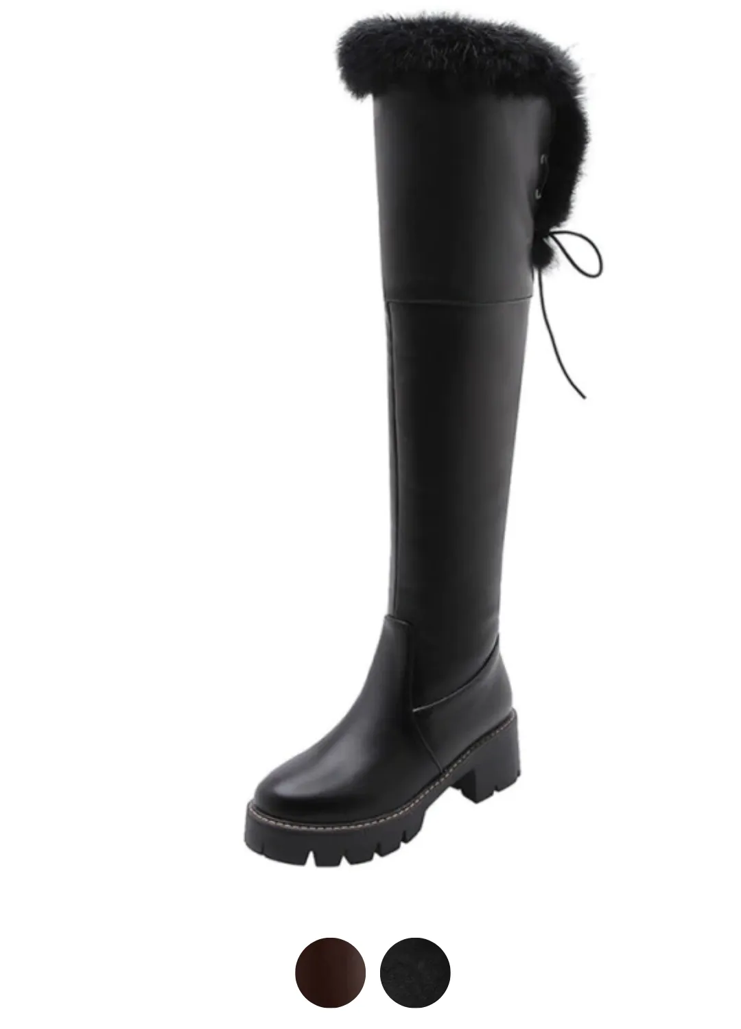 Bayron Women's Warm Snow Black Boots