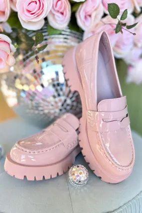 Blush Patent Leather Loafers