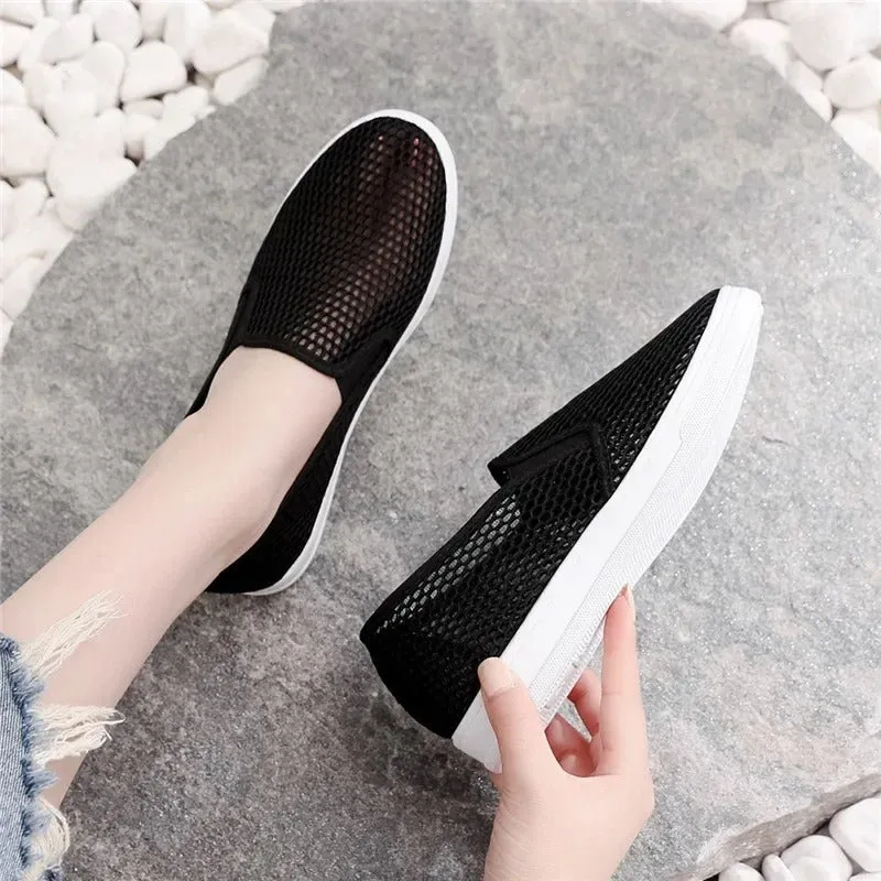 Breathable White Summer Shoes for Women