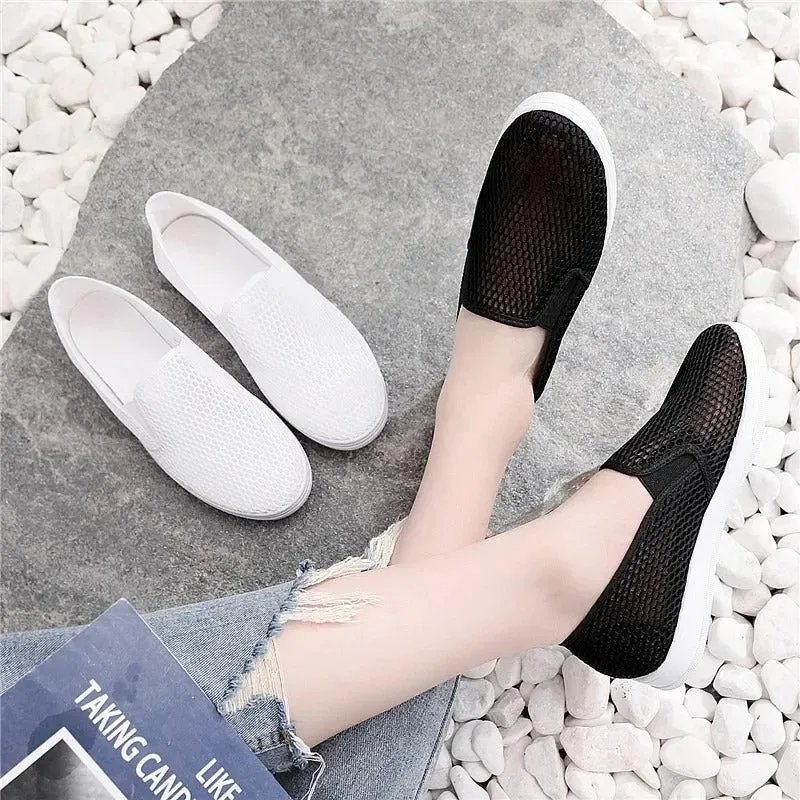 Breathable White Summer Shoes for Women