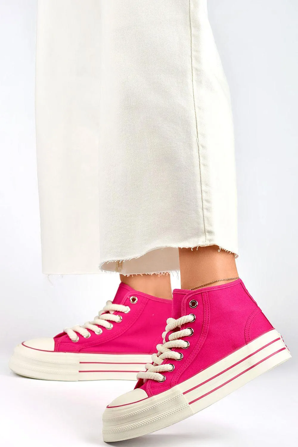 Dynamic Pink Sneakers for Modern Women