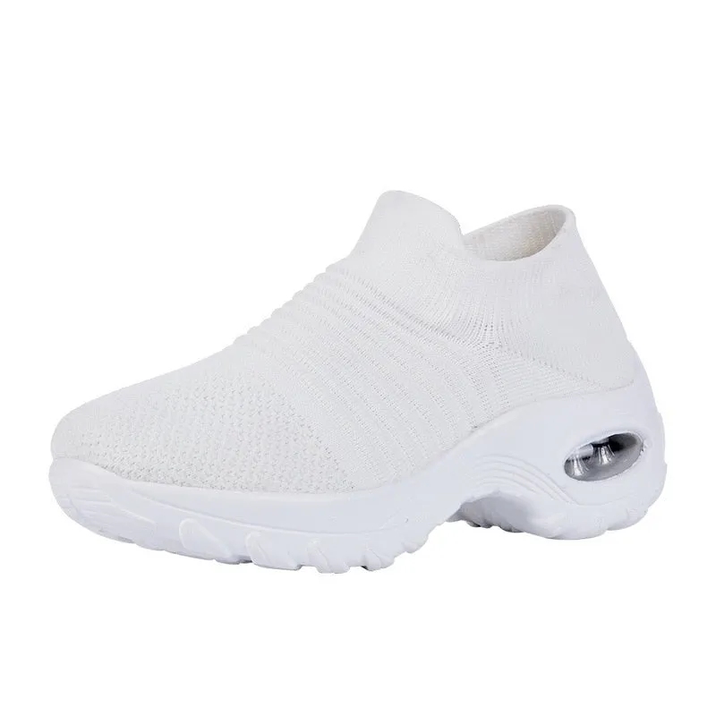 Fashion Breathable Mesh Casual Shoes Platform Sneakers