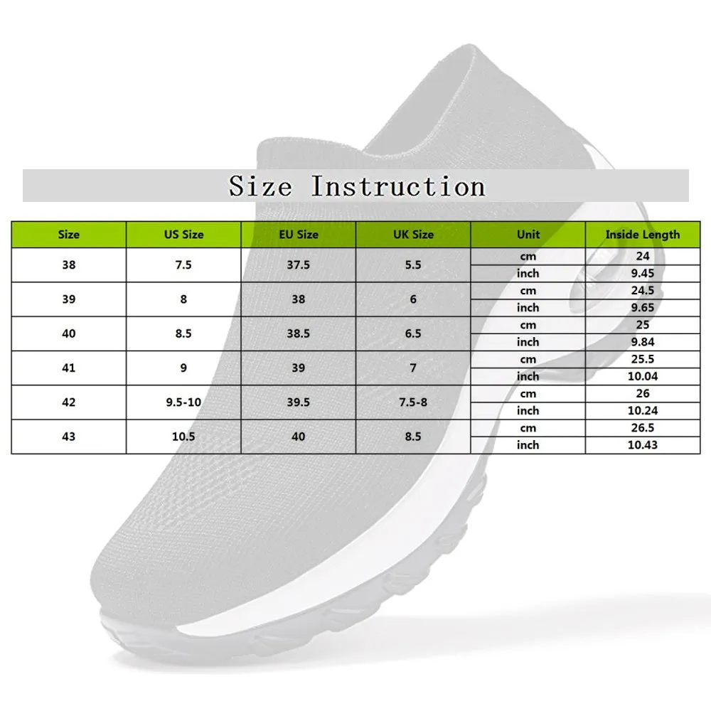 Fashion Breathable Mesh Casual Shoes Platform Sneakers