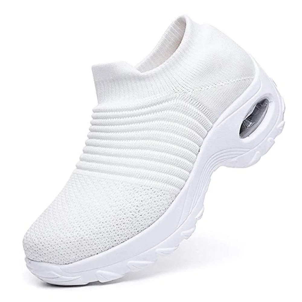 Fashion Breathable Mesh Casual Shoes Platform Sneakers