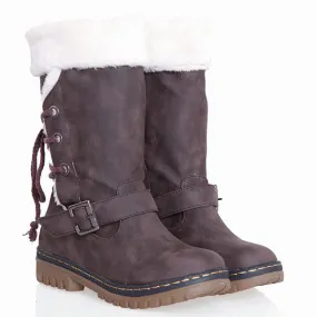 Female Winter Warm Boots With Fur Inside