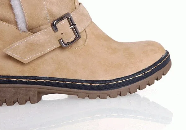 Female Winter Warm Boots With Fur Inside