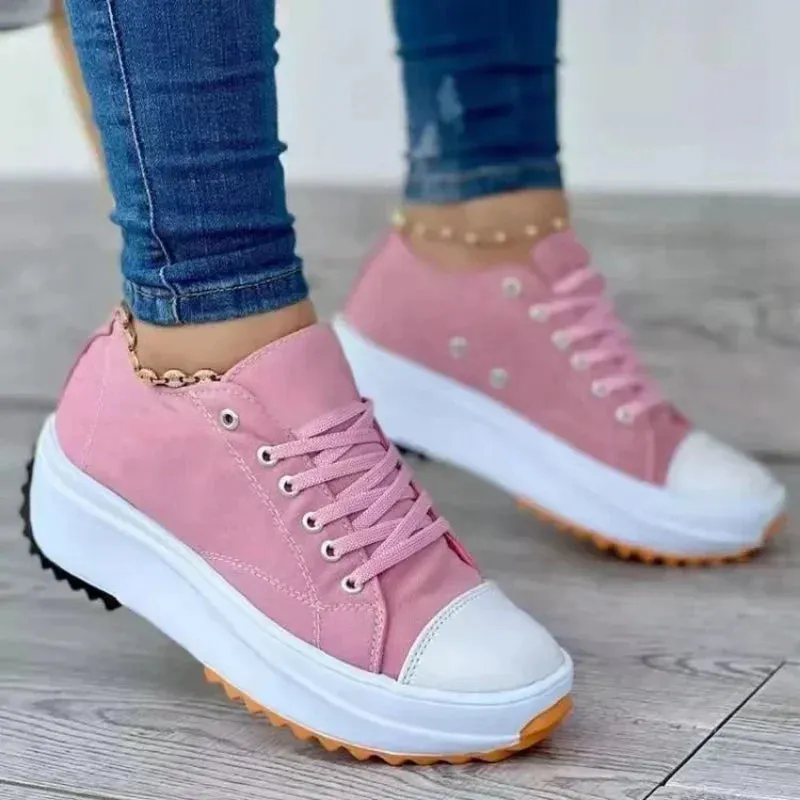 Francesca - Stylish Breathable Platform Sneakers for Women