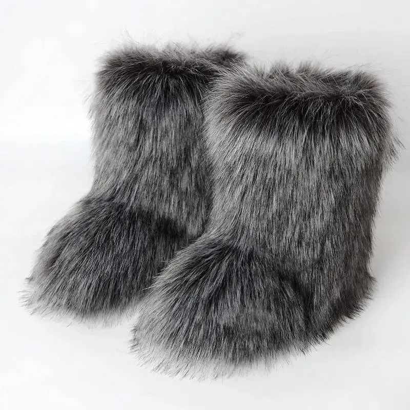 Furry Fur Boots