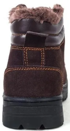 Genuine Leather Men's Warm Winter Boots