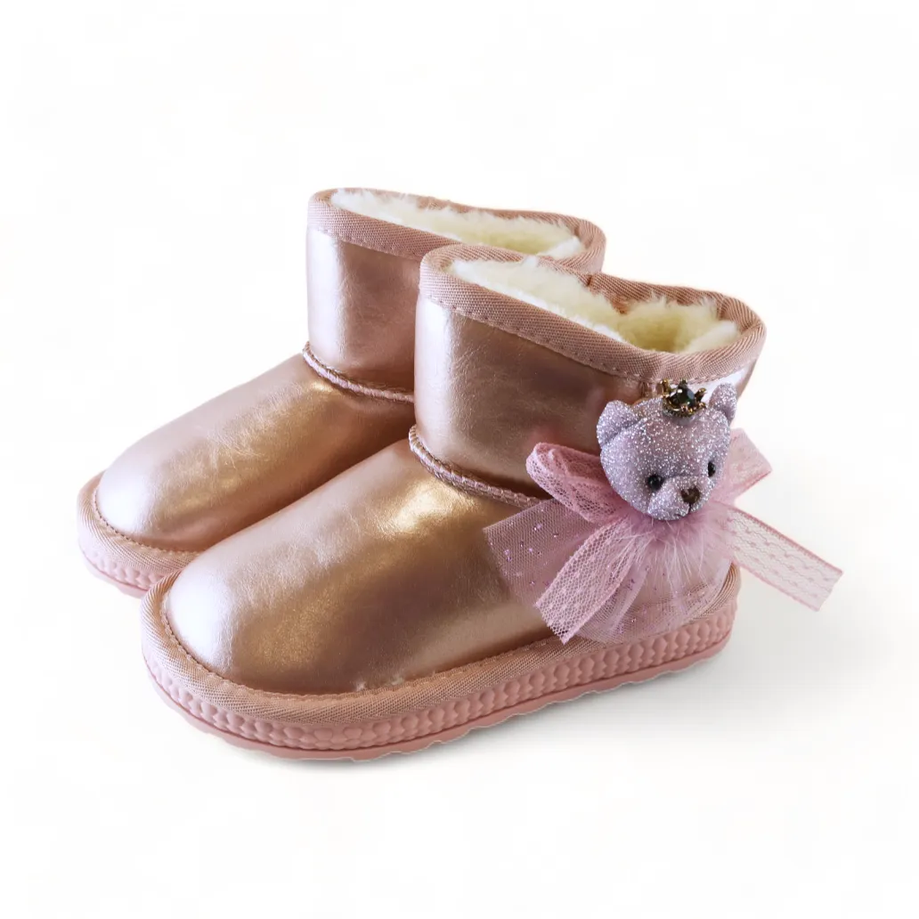 Handcrafted Princess Bear Boot - Pink