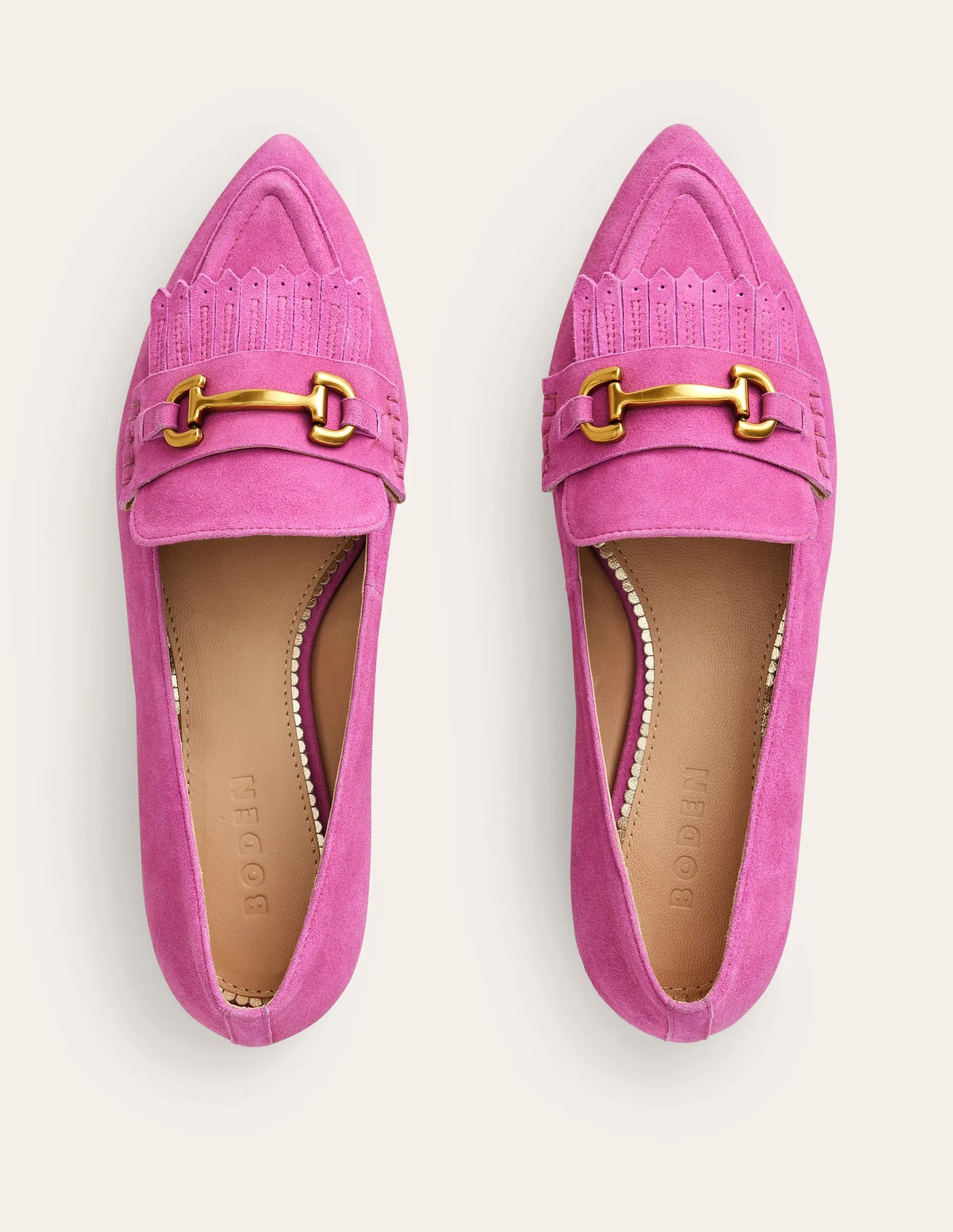 Iris Ghillie Loafers-Tickled Pink Suede