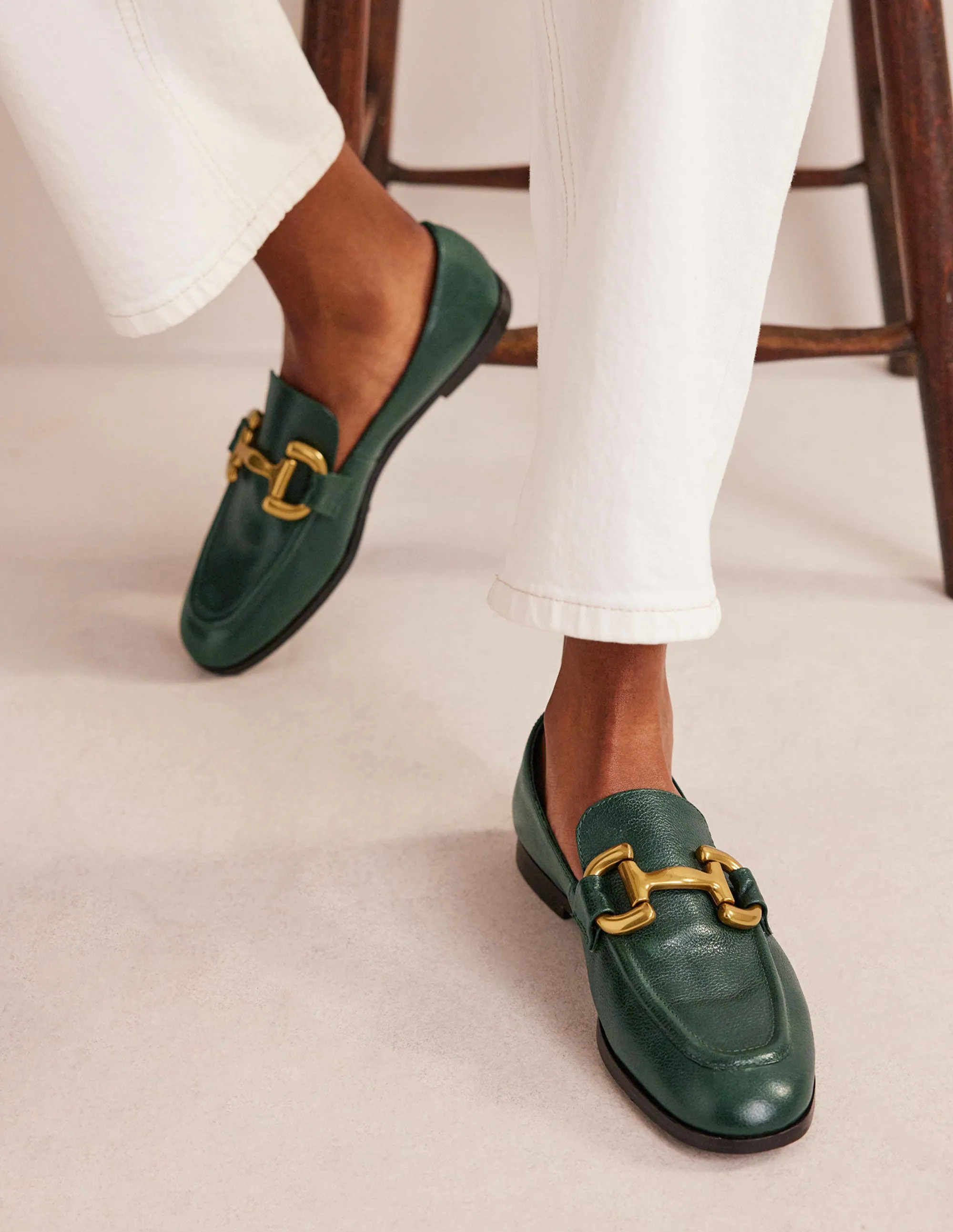 Iris Snaffle Loafers-Ponderosa Pine Leather