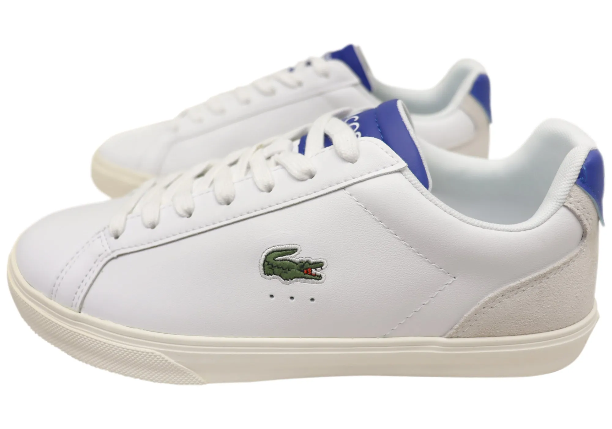 Lacoste Mens Comfortable Leather Lerond Pro 123 Sneakers