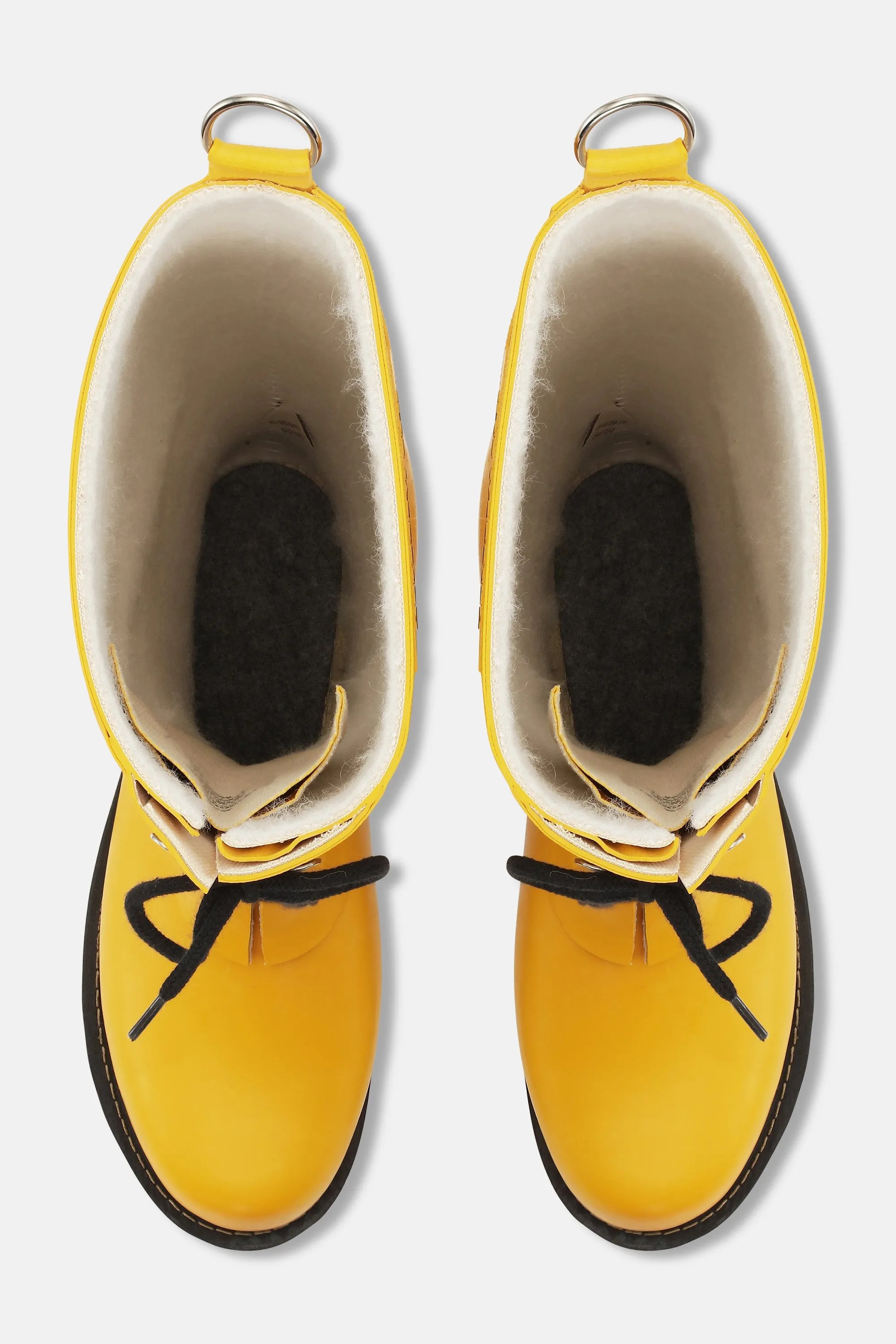 Long Rubber Boots - Cyber Yellow