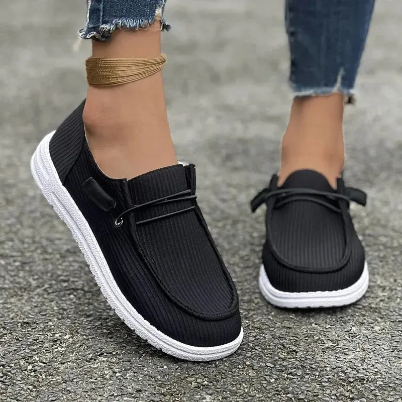 Lucinda - Breathable Canvas Sneakers for Women