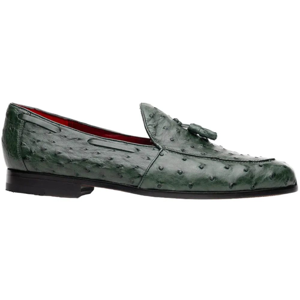 Marco Di Milano Aubiere Ostrich and Leather Green