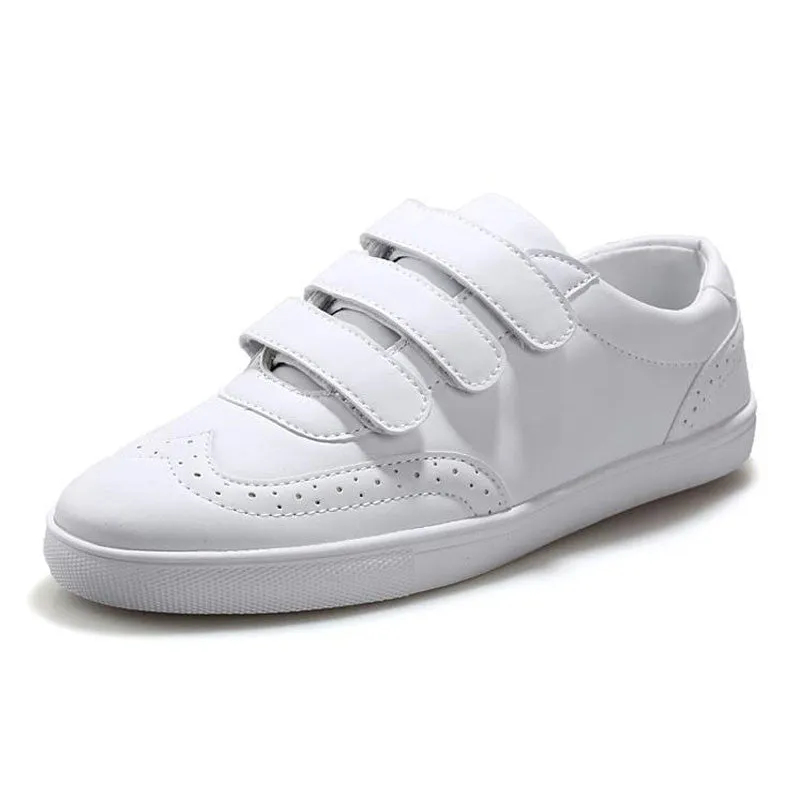 Men's Casual Comfortable Solid Color PU Leather Sneakers