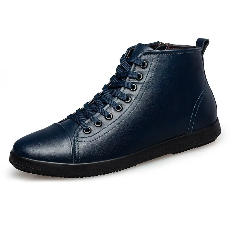 Men's Warm Lace-Up Ankle Boots