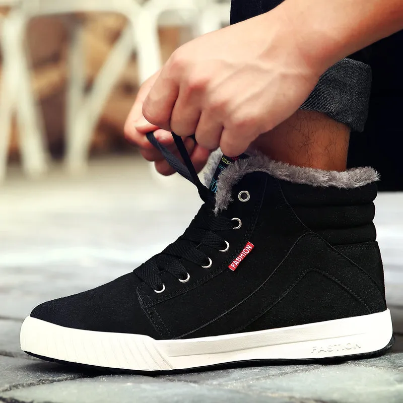 Men's Winter Casual Canvas Warm Shoes