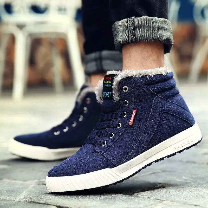 Men's Winter Casual Canvas Warm Shoes