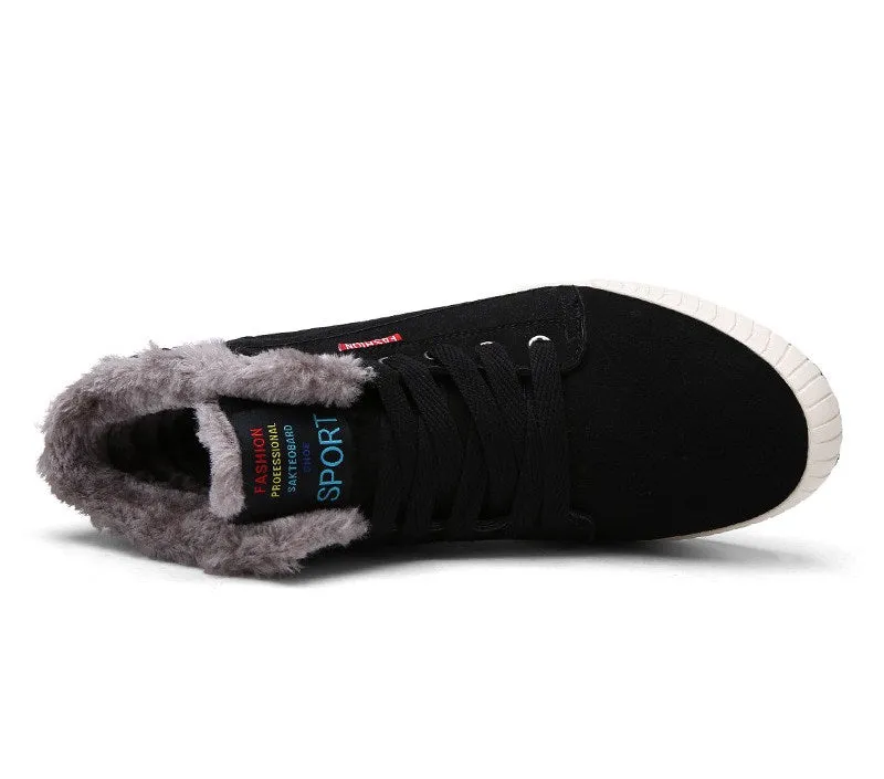 Men's Winter Casual Canvas Warm Shoes