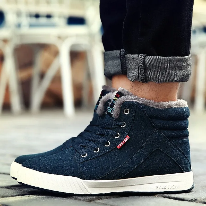 Men's Winter Casual Canvas Warm Shoes