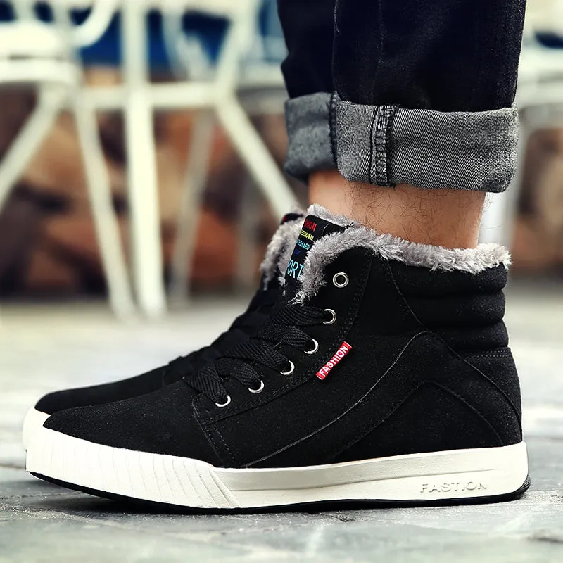 Men's Winter Casual Canvas Warm Shoes