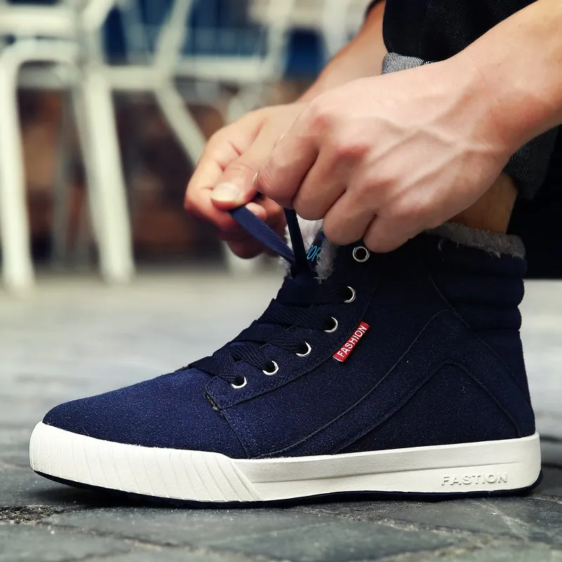 Men's Winter Casual Canvas Warm Shoes