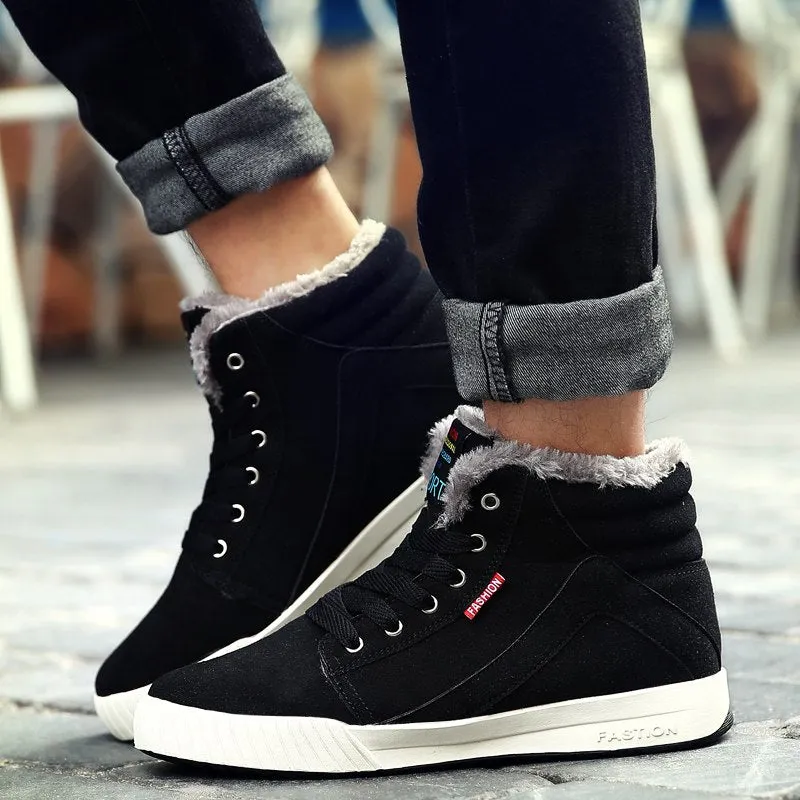 Men's Winter Casual Canvas Warm Shoes