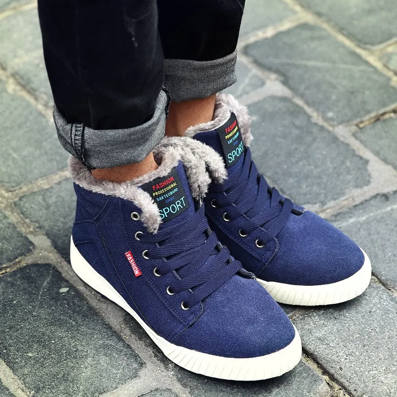 Men's Winter Casual Canvas Warm Shoes