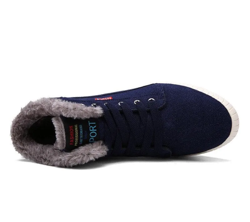 Men's Winter Casual Canvas Warm Shoes