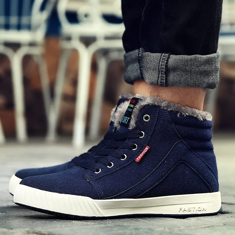 Men's Winter Casual Canvas Warm Shoes