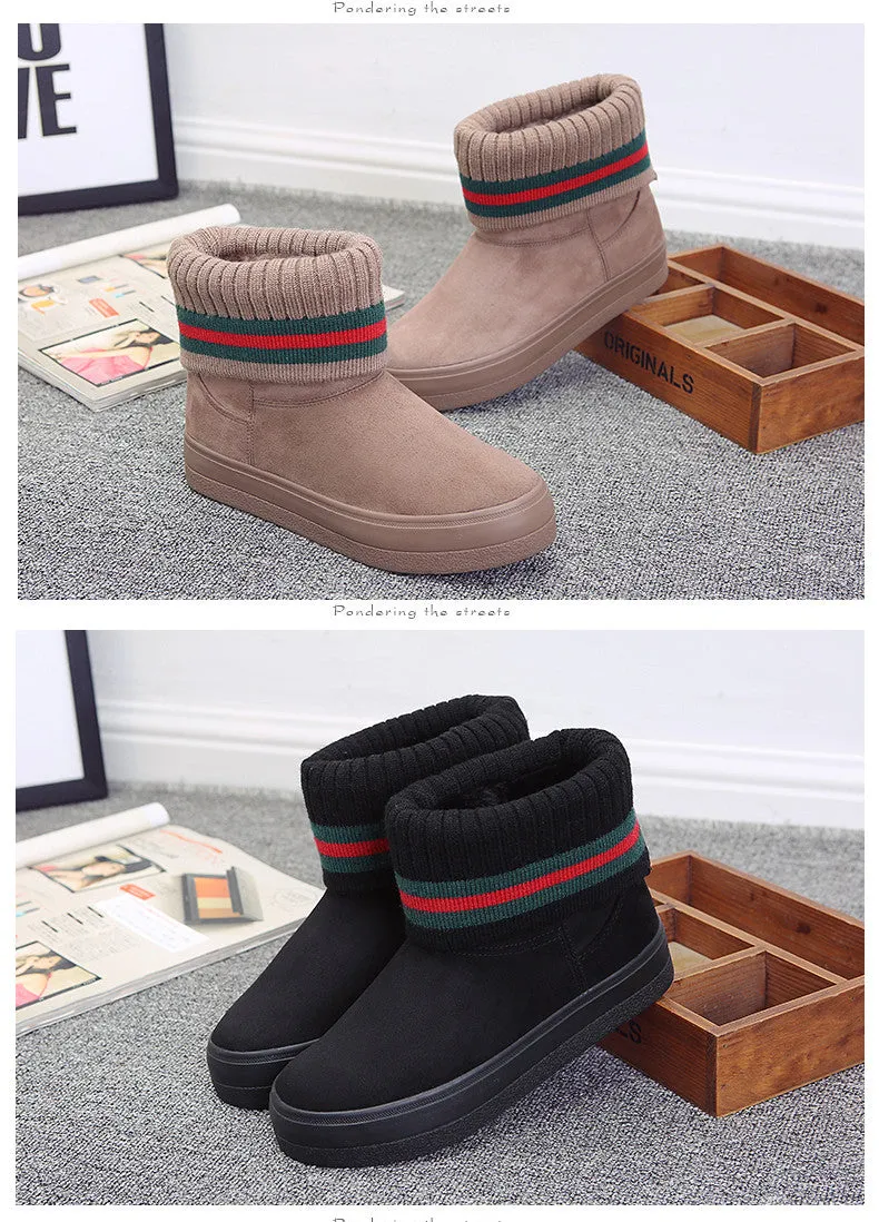 M.GENERAL Female Warm Ankle Boots