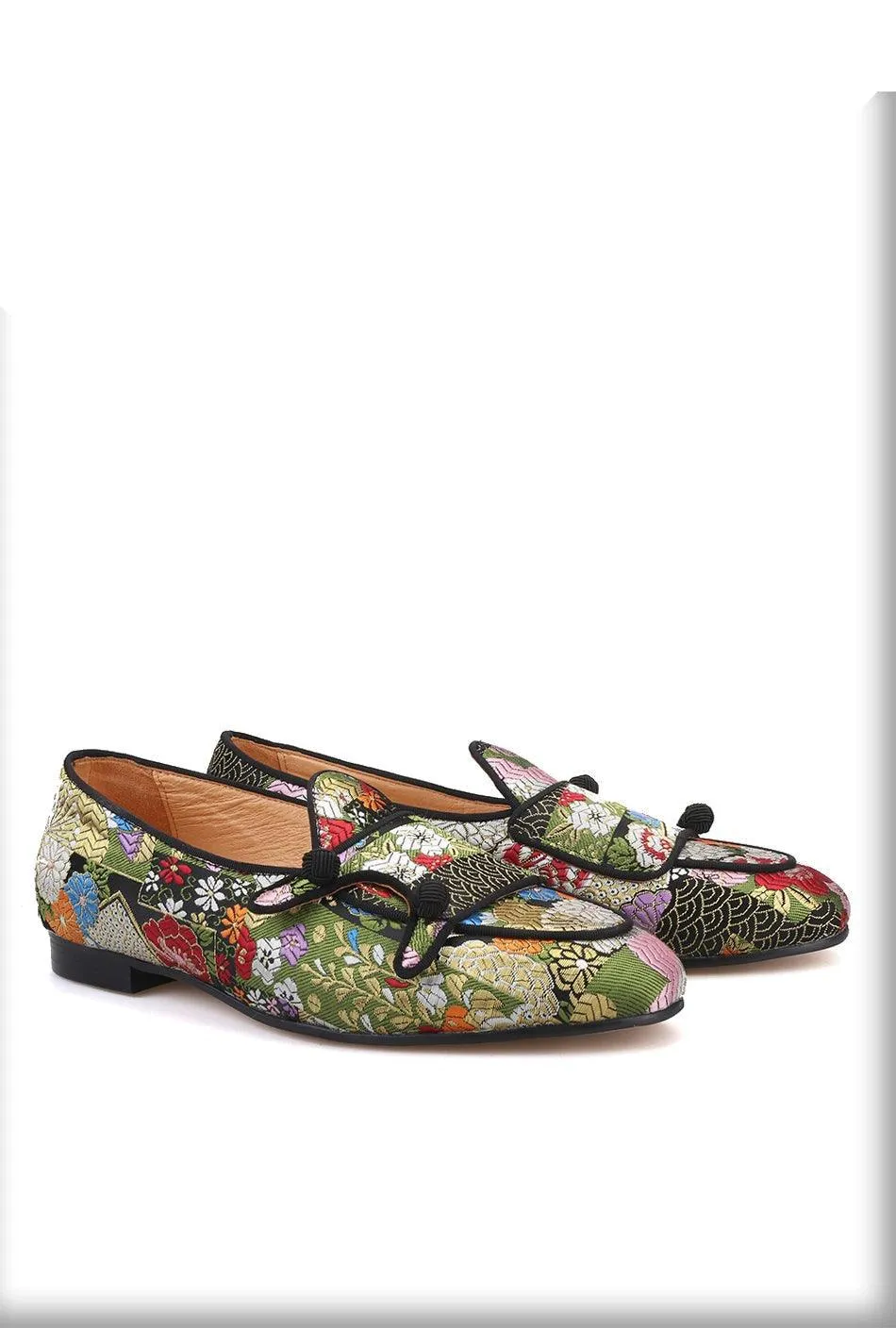 Multi Color Monk Strap Loafers - Men Shoes