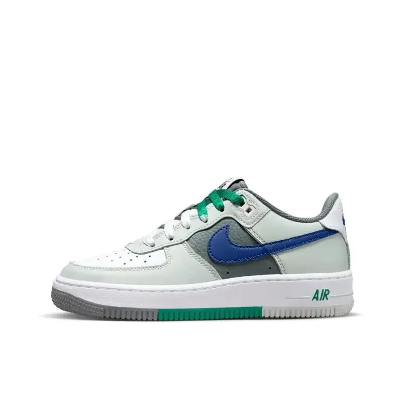 Nike Air Force 1 Unisex Board Shoes Leather Comfortable, Versatile, Anti Slip, Wear Resistant, Low Cut Purple Blue Yellow fr