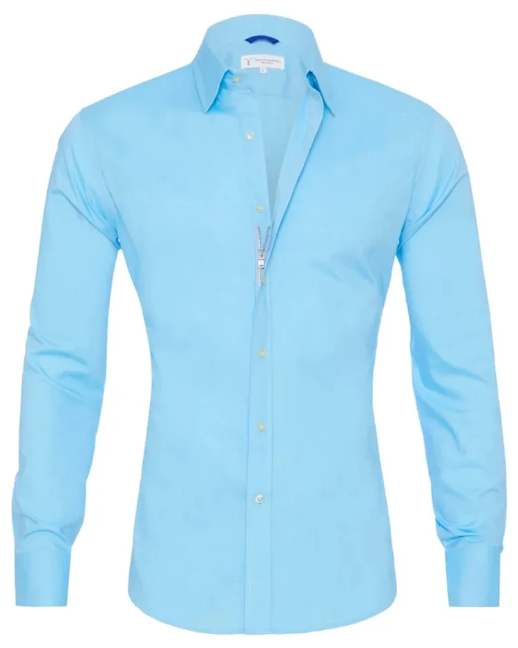 Oxford Stretch Zip Shirt