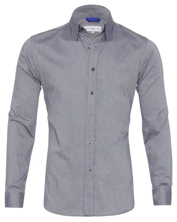 Oxford Stretch Zip Shirt