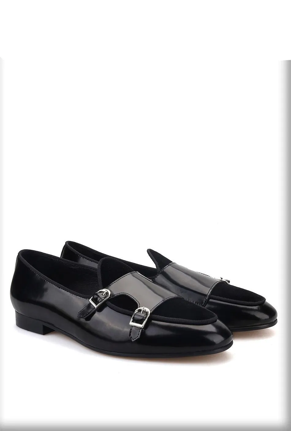 Polished Monk Strap Men Loafers - Men Shoes