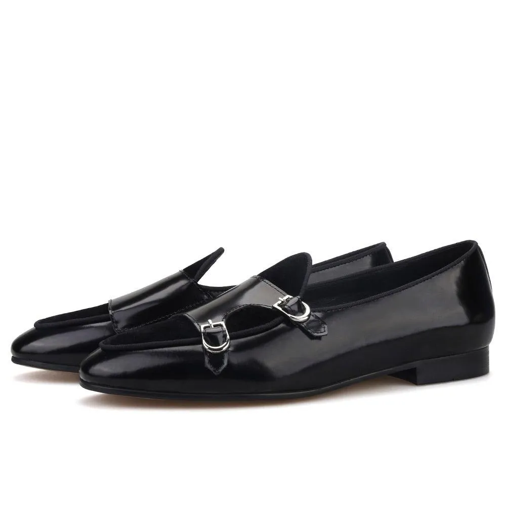 Polished Monk Strap Men Loafers - Men Shoes