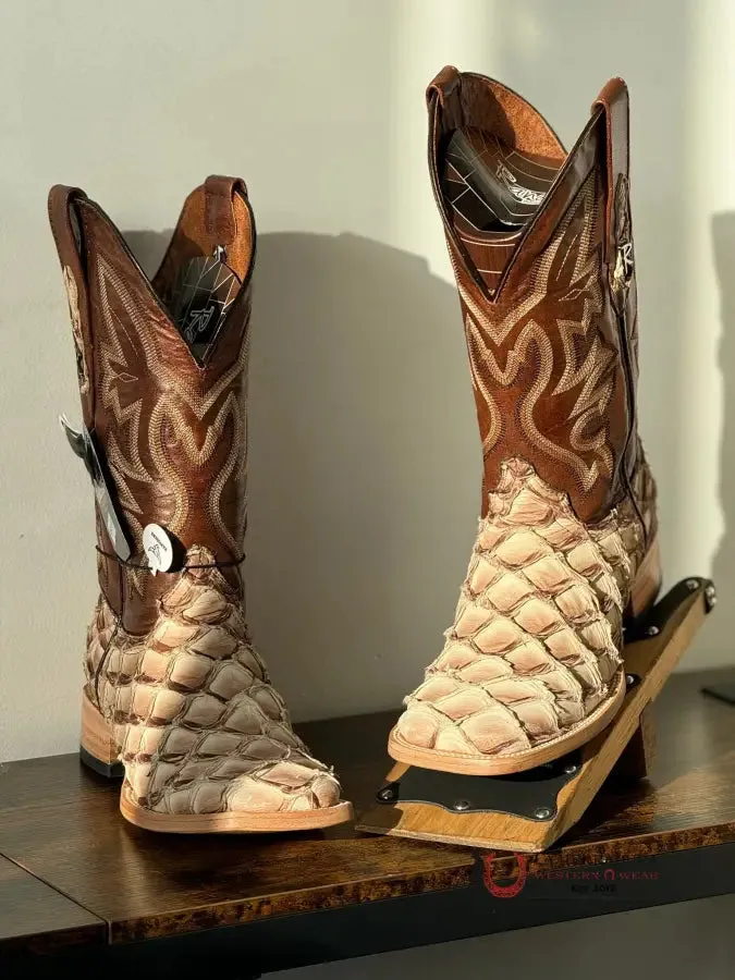 RANCHERS FISH BOOTS BIGBASS OATMEAL COGÑAC MEXICO BOOT