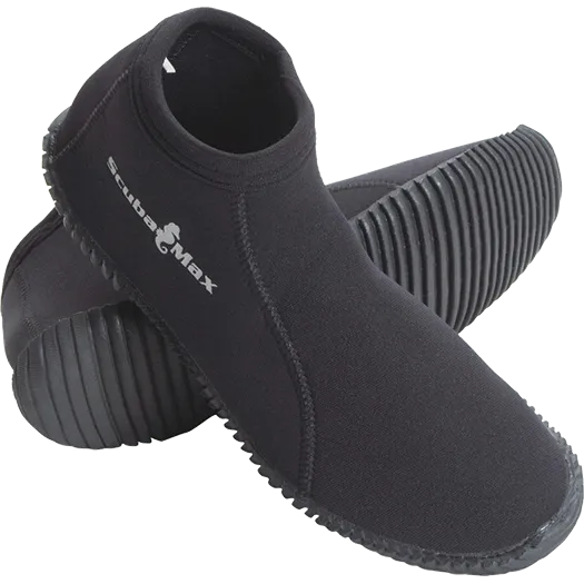 ScubaMax 3mm Soft Sole Low Cut Dive Boots