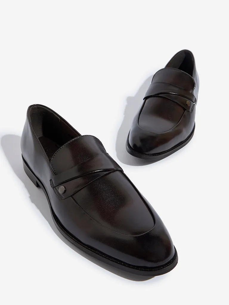 SOLEPLAY Brown Formal Leathers Penny Loafers