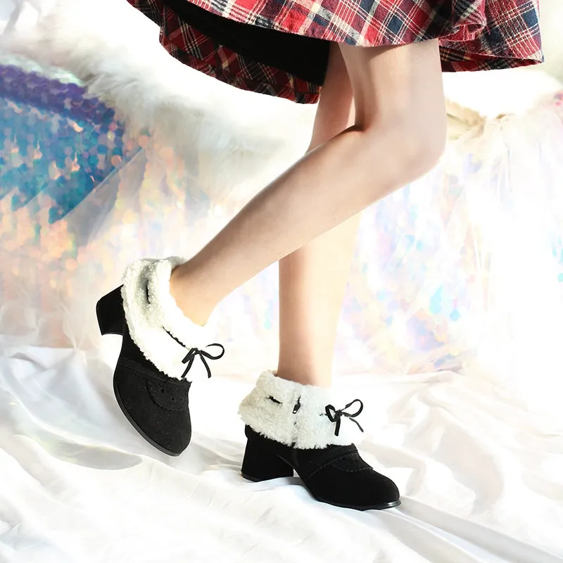 Spring Day Lolita~Sweet Lolita Women's Ankle Boots Multicolors